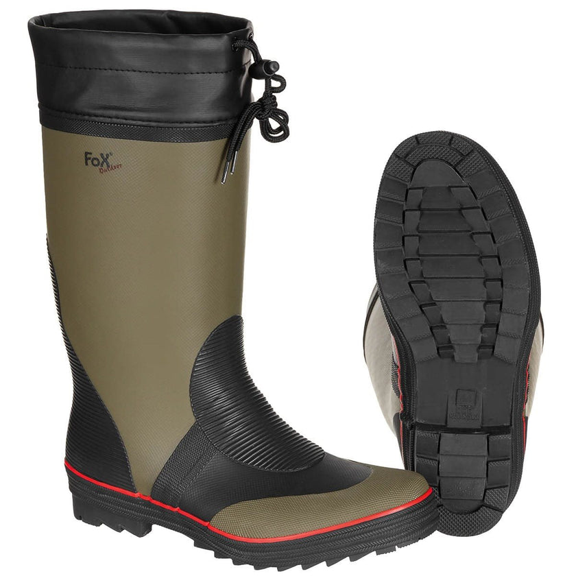 FOX Outdoor rubber Boots Wellies GREEN/BLACK