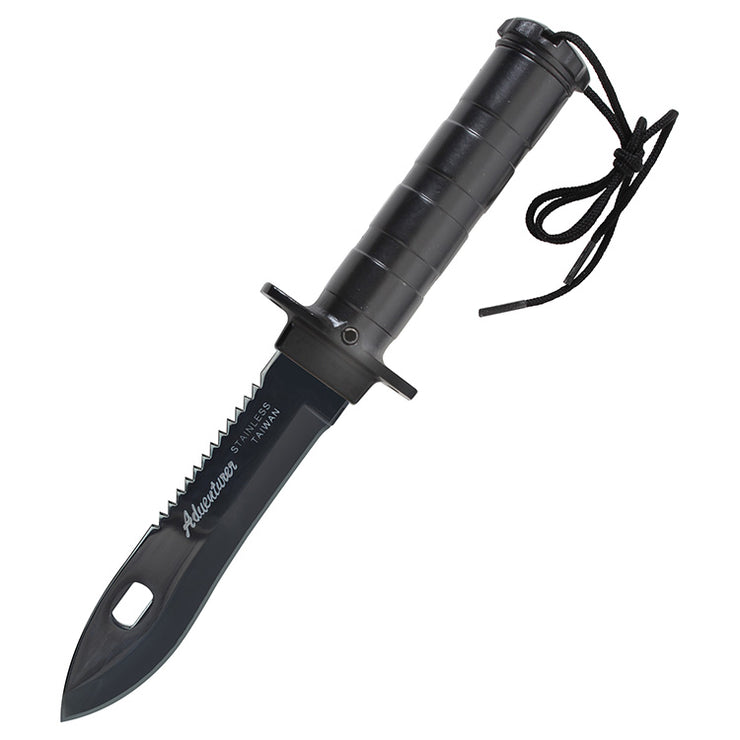 ROTHCO deluxe Adventurer Survival Kit Knife BLACK