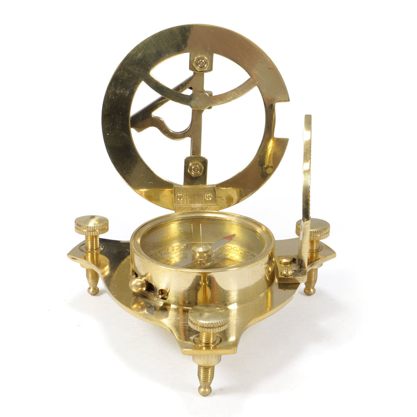 Origin Outdoors brass Sextant SUNDIAL in Wooden Box