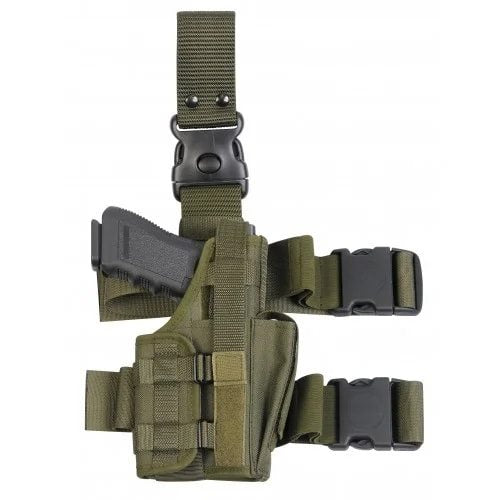 DASTA adjustable Drop Leg Holster with Magazine Pouch