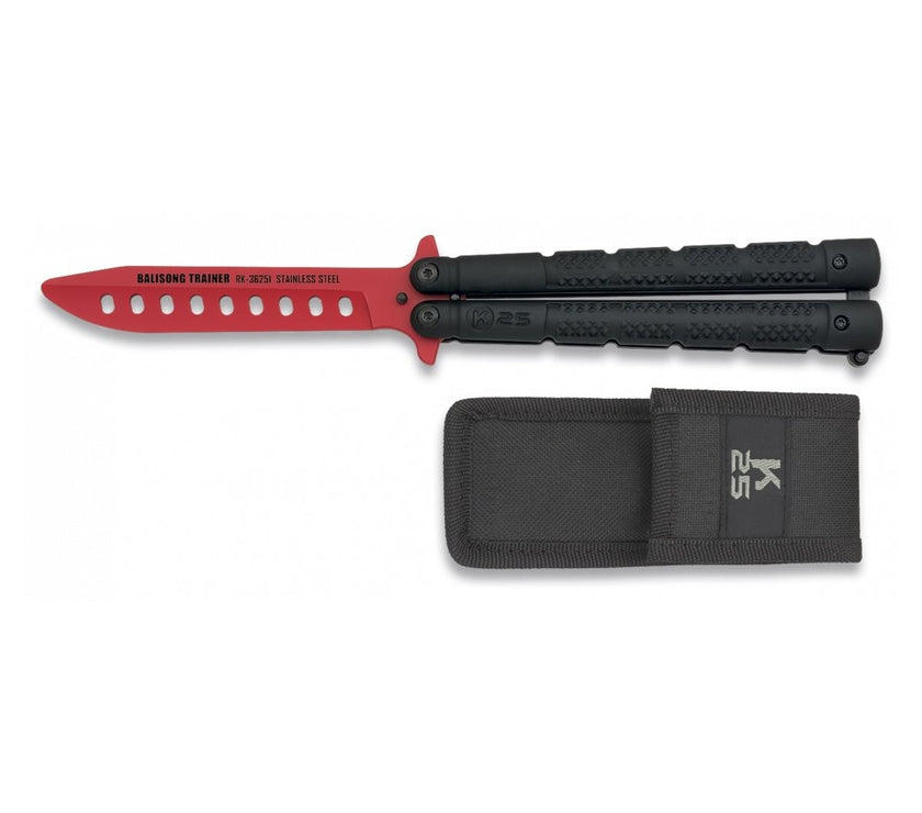 Pocket knife K25 butterfly training RED